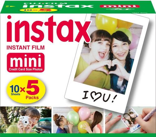 Film papier photo instantané Fujifilm Instax mini - pack 5 x 10