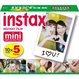 Film papier photo instantané Fujifilm Instax mini - pack 5 x 10
