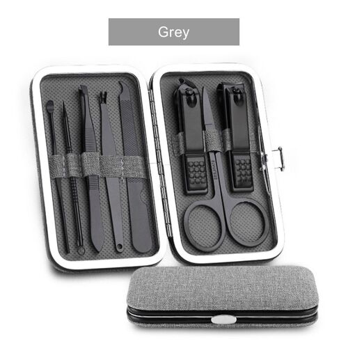 8 Pcs Gary - Kit De Manucure 18 En 1, Coupe-Ongles En Acier Inoxydable, Kit De Pédicure, Ciseaux À Ongles Portables De Voyage À La Maison 