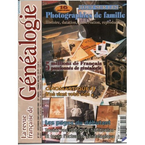 La Revue Française De Généalogie N° 137