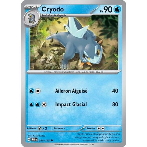 Carte Pokémon - Cryodo - 059/193 - Evolutions À Paldea