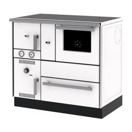 Cuisinière Bois Chauffage (7,44 kW) + Bouilleur (20,1 kW) Sannover 27 kW Blanc
