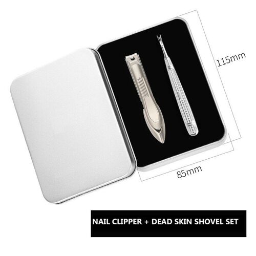 Dragonfly Set 2 - Grand Coupe-Ongles En Acier Inoxydable, En Forme De Mantis, Anti-Projection, Pointu, Outil De Manucure Créatif, Bouche Oblique 