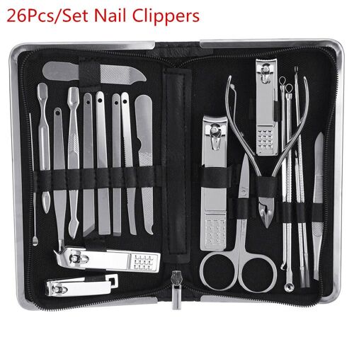 Ensemble D'outils De Pédicure En Acier Inoxydable, Couteau De Pédicure, Coupe-Ongles, Kit De Couteaux De Manucure Pour La Dermatologie, Outil De Soins Des Pieds, 8 Pièces/Ensemble 