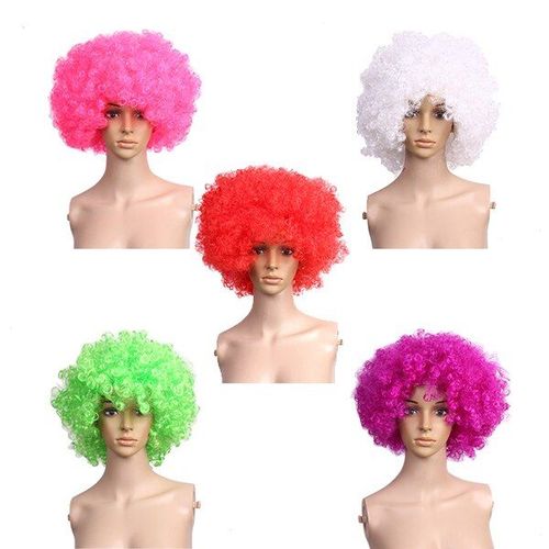 Perruque De Clown Afro Bouclée, Déguisement De Discothèque Des Années 70, Costume De Fête D'halloween Unisexe