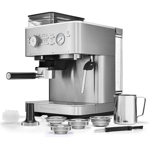 Machine à expresso semi-automatique avec broyeur à café Acier KitchenAid 5KES6551ESX