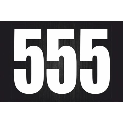 Set 3x Autocollant Sticker Voiture Moto Porte Numero Nombre Chiffre Course 5 Bla