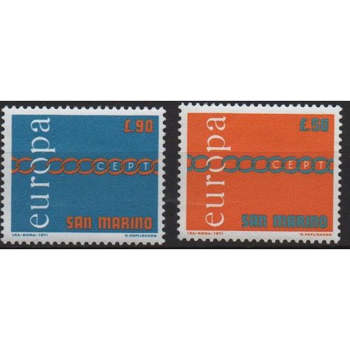 Saint-Marin Timbres Europa 1971-1972