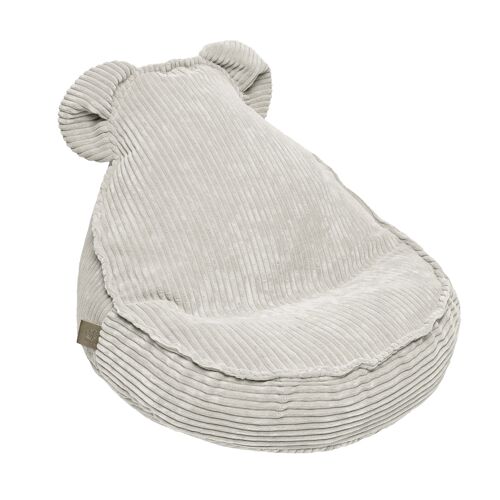 Pouf teddy écru pour enfant