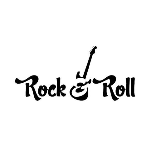 Autocollant En Vinyle Rock N Roll Pour Voiture, 13cm X 6cm, En Pvc, Motif Artistique, Pour Studio De Musique, Guitare, Kk