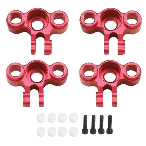 4pcs Métal Avant Et Arrière Essieu Porte-Fusée Bras 7034 Pour 1/16 Slash E-Summit Rc Voiture Mise À Niveau Pièces, 2