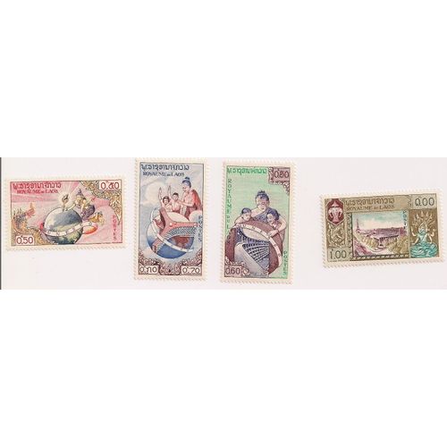 Laos- Série De 4 Valeurs Timbres Neufs- Unesco