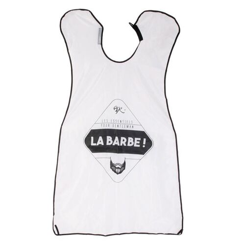 Tablier à Barbe & Moustache "Homme" 110cm Blanc