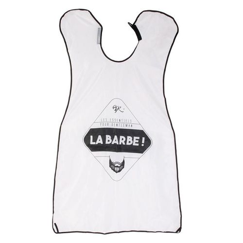 Tablier à Barbe & Moustache "Homme" 110cm Blanc