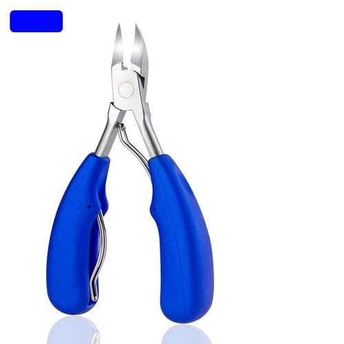 Bleu - Coupe-Ongles Pointus En Acier Inoxydable, Ciseaux À Cuticules, Manucure Et Pédicure, Pinces À Bec D'aigle, Coupe-Cuticule Antidérapant, Outils D'art Des Ongles 