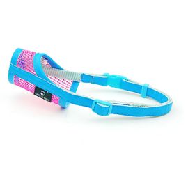 Muselière Pour Chien Chiot Petit Moyen Grand Chien En Similicuir Nylon Maille Muselière Pour Animaux De Compagnie Muselière - Type Rose Mesh-Xl