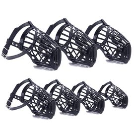 Muselières Pour Animaux De Compagnie,2 Types De Style,Protection De L'environnement,Couverture En Caoutchouc Pour Chiots Et Chiens De Taille Moyenne,Fournitures Pour Animaux De - Type Black-Xxl
