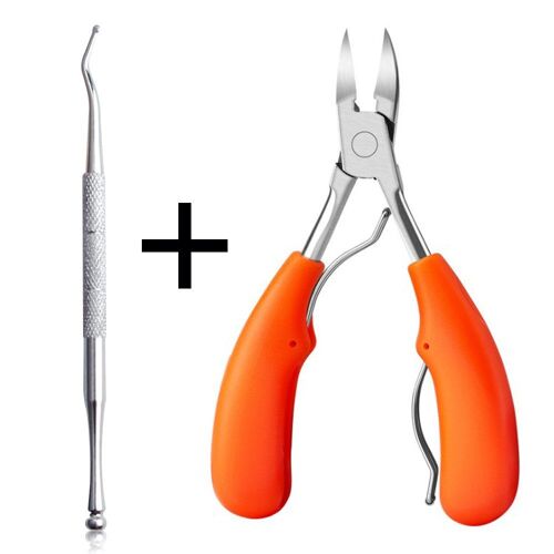 Ensemble D'orange - Coupe-Ongles En Acier Inoxydable, Ciseaux À Cuticules Pour Manucure/Pédicure Et Podiatrie, Ciseaux Pour Enlever Les Ongles 