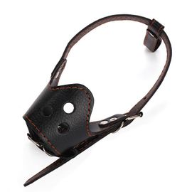 Masque Anti-Morsure En Cuir Pu Pour Chien,Muselière Pour Petit Et Grand Gabarit,Accessoires De Mascotte,Collier Réglable Pour Chiot Et Grand Gabarit - Type Black-S-Suit 4.0-12.5kg