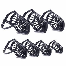 Muselière Respirante En Plastique Souple Pour Chien,Protection De L'environnement,Couverture En Caoutchouc,Fournitures Pour Chiot De Taille Moyenne - Type Black-L #B