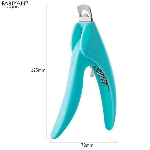 Bleu 02 - Faux-Ongles Colorés En Forme De U, Coupe-Bordure, En Acier Inoxydable, Pour Gel Uv, Pour French Manucure 