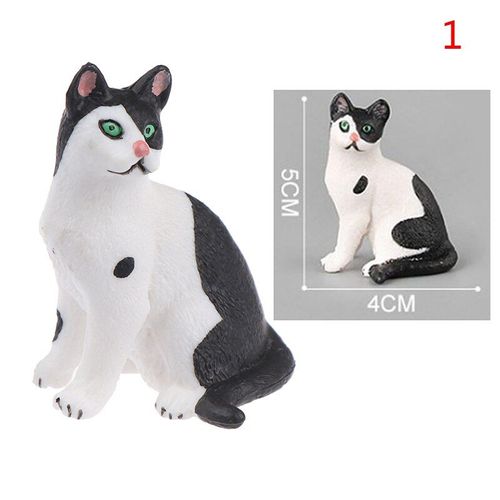 Mini Figurines De Chat Mignonnes En Pvc, Modèle D'Animation, Jouet Créatif, Ornements Artisanaux D'Individualité, Décoration De Tableau De Bord Et De Balcon
