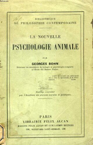 La Nouvelle Psychologie Animale
