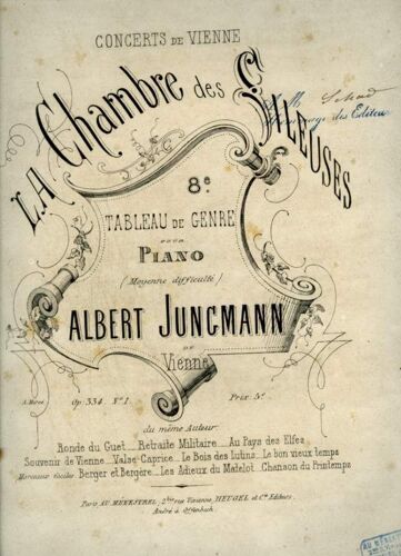 La Chambre Des Fileuses / In Der Spinnstube - Op.334 N°1 / 8° Tableau De Genre Pour Piano (Moyenne Difficulte).