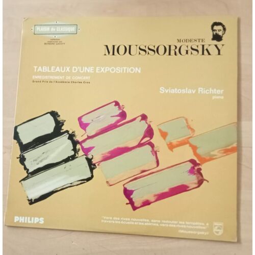 Tableaux D'une Exposition - 33 Tours ( Modeste Moussorgsky, Sviatoslav Richter )