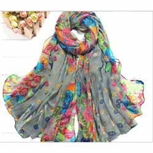 Foulard En Soie Douce Pour Femmes, Imprimé Floral, Mode, Style Pastoral, Jolis Accessoires Élégants