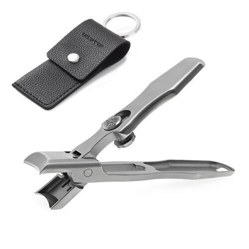 Coupe D'argent - Coupe-Ongles À Ouverture À Mâchoire Large Pour Coupe-Ongles Épais Avec Receveur En Acier Inoxydable, Coupe-Ongles Ultra Tranchant Et Robuste Et Lime À Ongles 