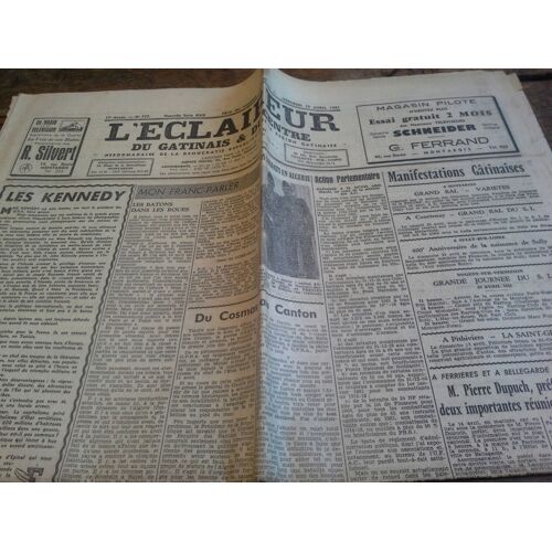 L'éclaireur Du Gâtinais Et Du Centre 19 Avril 1961 N° 777  