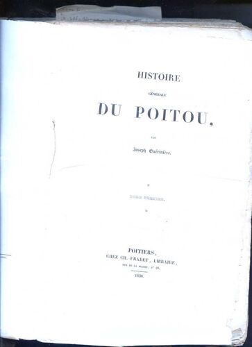 Histoire Generale Du Potou 