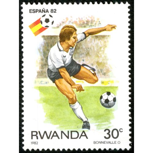 Timbre Rwanda, Espana 82, 1982, 30c