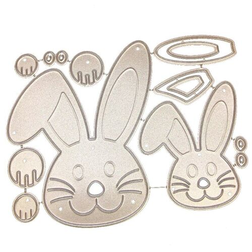 Matrices De Découpe En Métal De Lapin De Pâques, Pochoir De Scrapbooking, Bricolage Album Carte De Timbre En Papier Gaufrage Décoration Artisanale, Livraison Directe