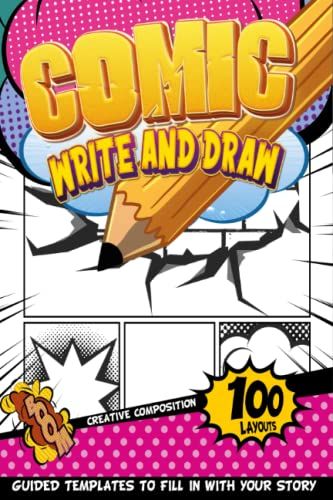 Comic Book Paper: Comic Strip Maker | Invent Comic Books For Kids 6-8 With The Help Of Pre-Made Templates | Cartoon