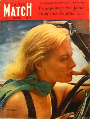 Paris Match N°11 Du 04-06-1949 - Vous Pouvez Être Jeune Vingt Ans De Plus - Dean Acheson - Ali Khan - Mr Et - Ou Mme Vincent Auriol -A. Monjallon A. Viala A. Vychinsky Barbara Benson Berlin Bogomoletz Clement Duhour