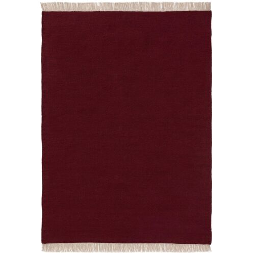 Tapis De Laine Liv Rouge Foncé 120x170 Cm - Tapis Nature