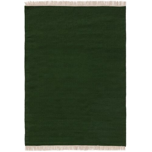 Tapis De Laine Liv Vert Foncé 120x170 Cm - Tapis Nature