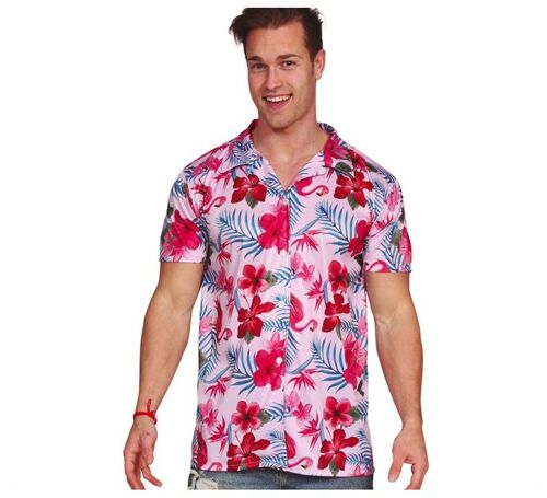 Chemise De Flamenco Hawaïenne Pour Homme