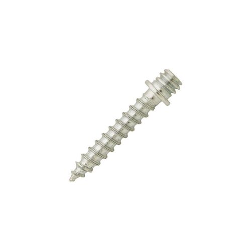 100 pattes à vis bois - avec collerette, zingué blanc - M7 x 150 mm - L. 50 mm