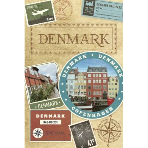 Denmark Gifts - Denmark Travel Book, A Blank Lined Denmark Travel Journal - Retro Style Travel Diary, The Perfect Gift For A Denmark Holiday. Write ... Log.: Great For Study Abroad Students!