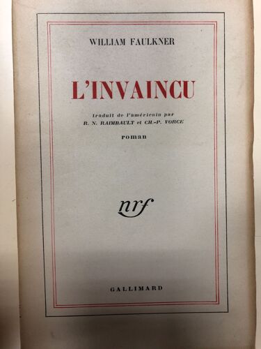 L'invaincu - William Faulkner