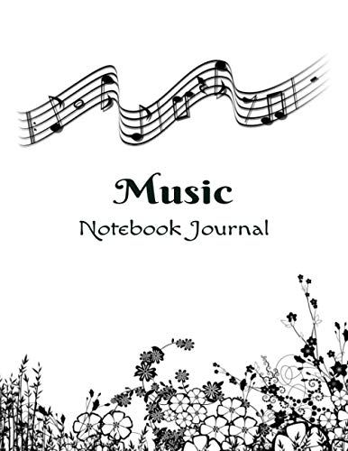 Music Notebook Journal: Standard Manuscript Paper | Blank Music Sheets | Music Composition Notebook| Song Writing Journal | Staff Manuscript Paper For Musicians