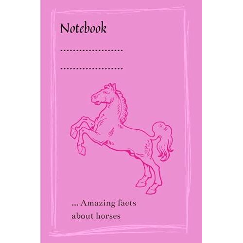 Notebook For A Girl Who Rides A Horse: Pink Cover Notebook For Girls 10-12 12-14