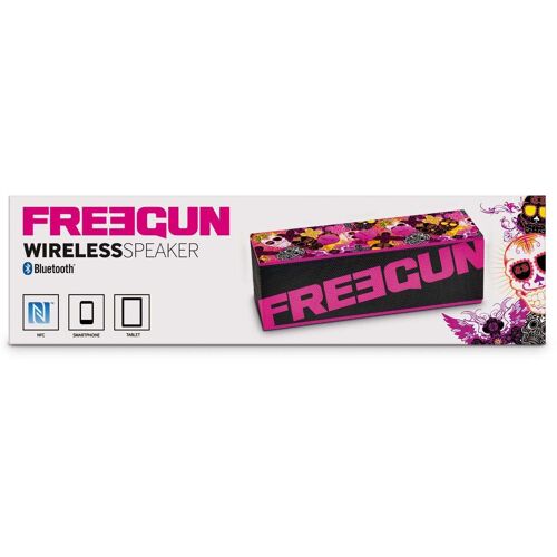 HAUT PARLEUR BLUETOOTH FREEGUN ROSE