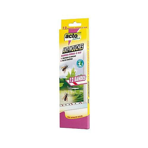 Bandes de pièges anti mouches x 12