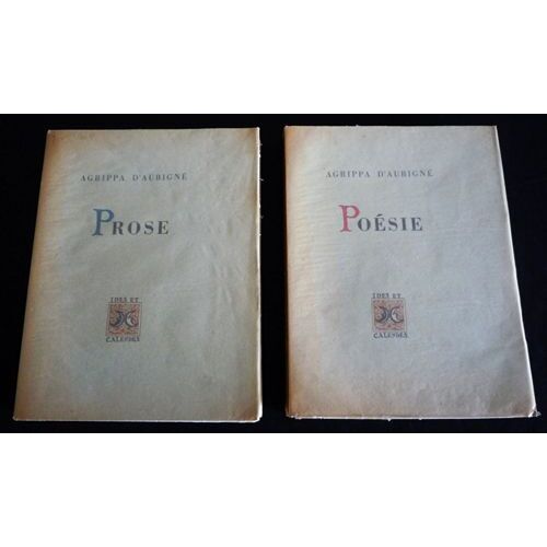 Prose. Poésie (2 Volumes)