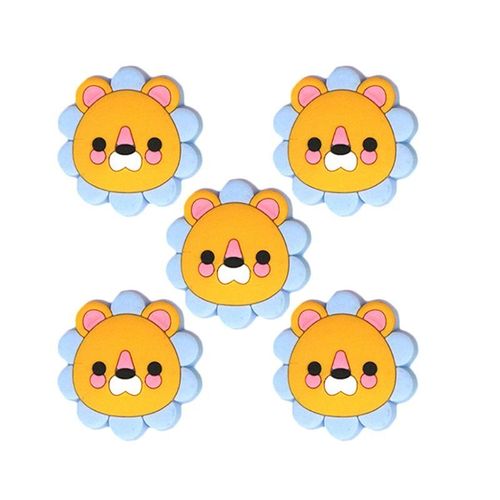 Jouet De Dentition En Silicone, 5 Pièces, Perles, Mini Lion De Qualité Alimentaire, Jouet D'Allaitement, À Mâcher, Cadeau De Fête Pour Bébé