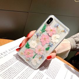 Coque De Téléphone À Feuilles Vertes, 1 Pièce, Étui De Téléphone À Fleurs Pour Iphone 8 / X / 11